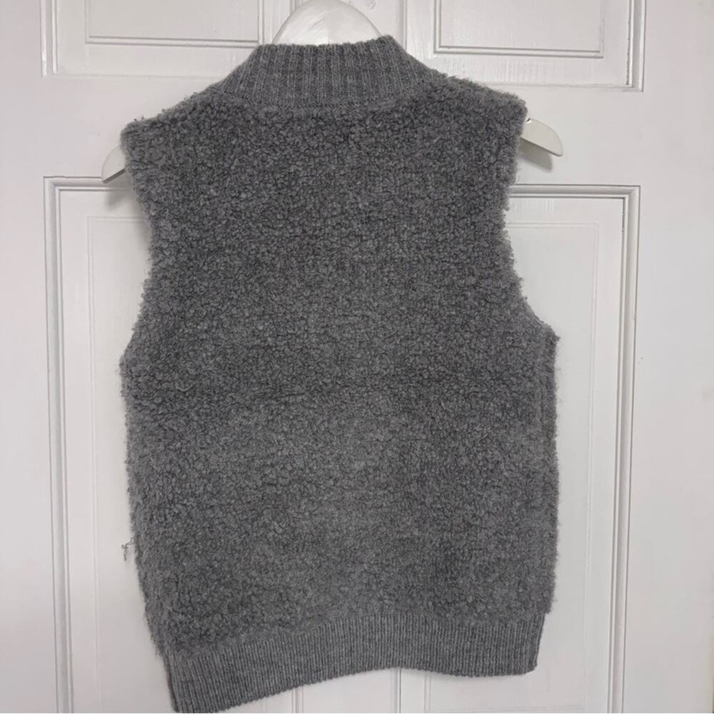 NWOT Line The Label Grey Full Zip Vest XS - Picture 4 of 5